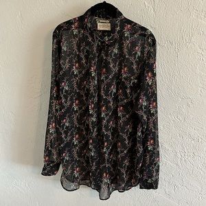 Denim & Supply sheer blouse.